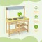 Costway Outdoor Mud Kitchen Set Fir Wood Kids Play Set with Removable Water Box